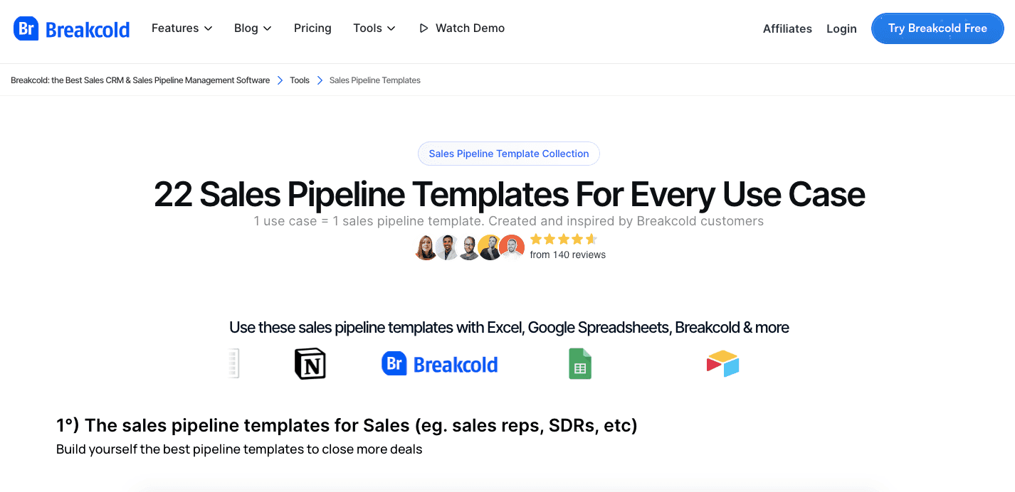 Sales Pipelinte Template For Coaches