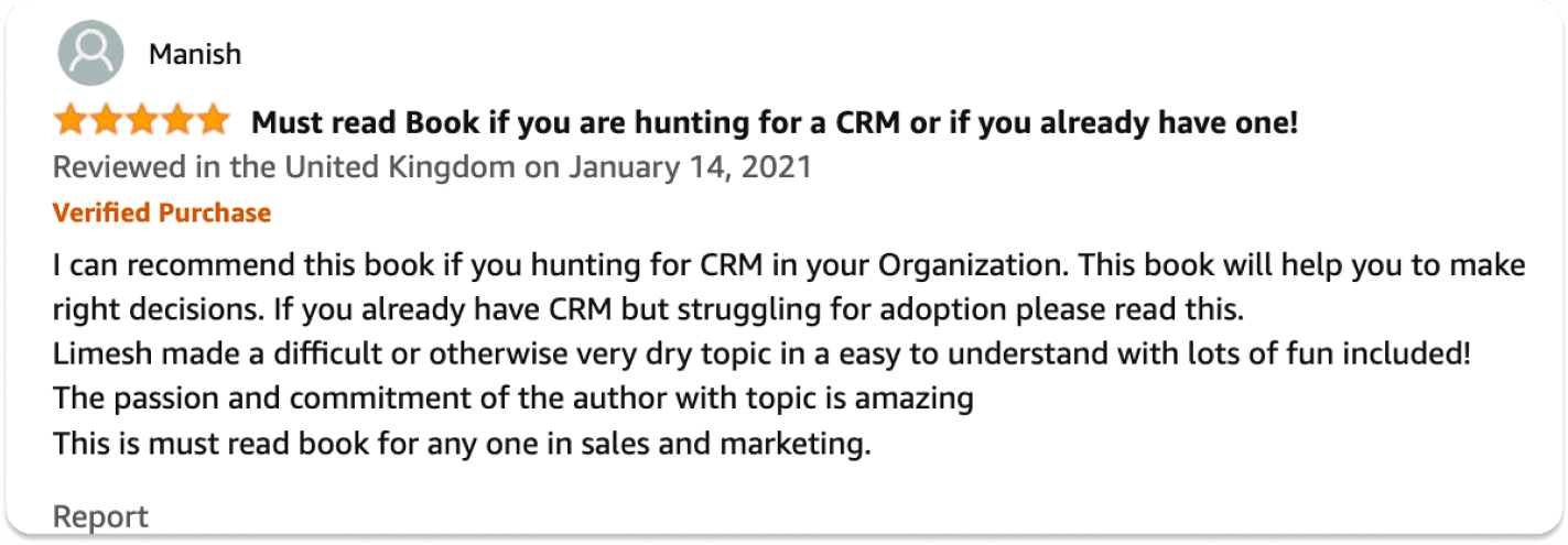 CRM Book 1 review