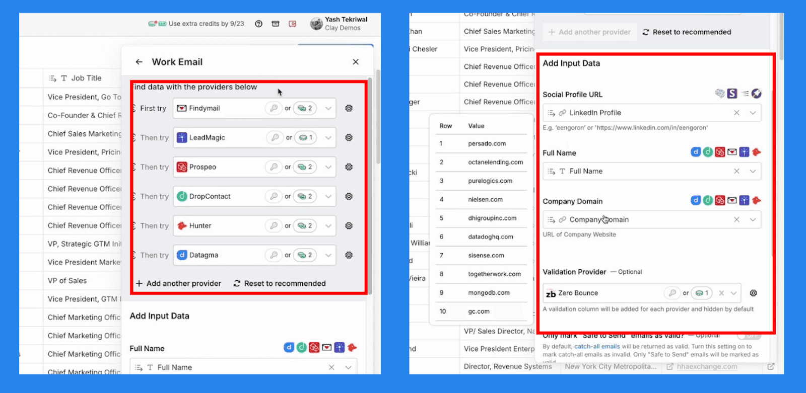 Clay’s Key Features and Use Cases: Waterfall Enrichment + Intent Data