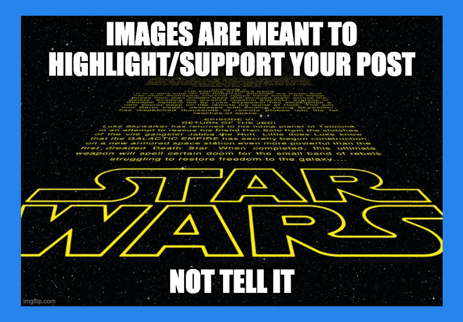 Use Text Sparingly
