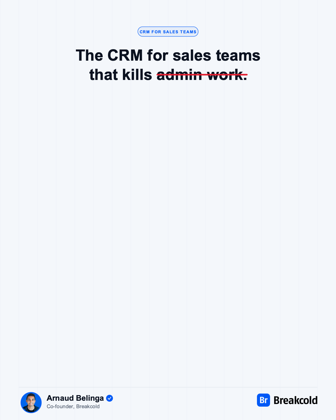 While your team sells, the CRM works
