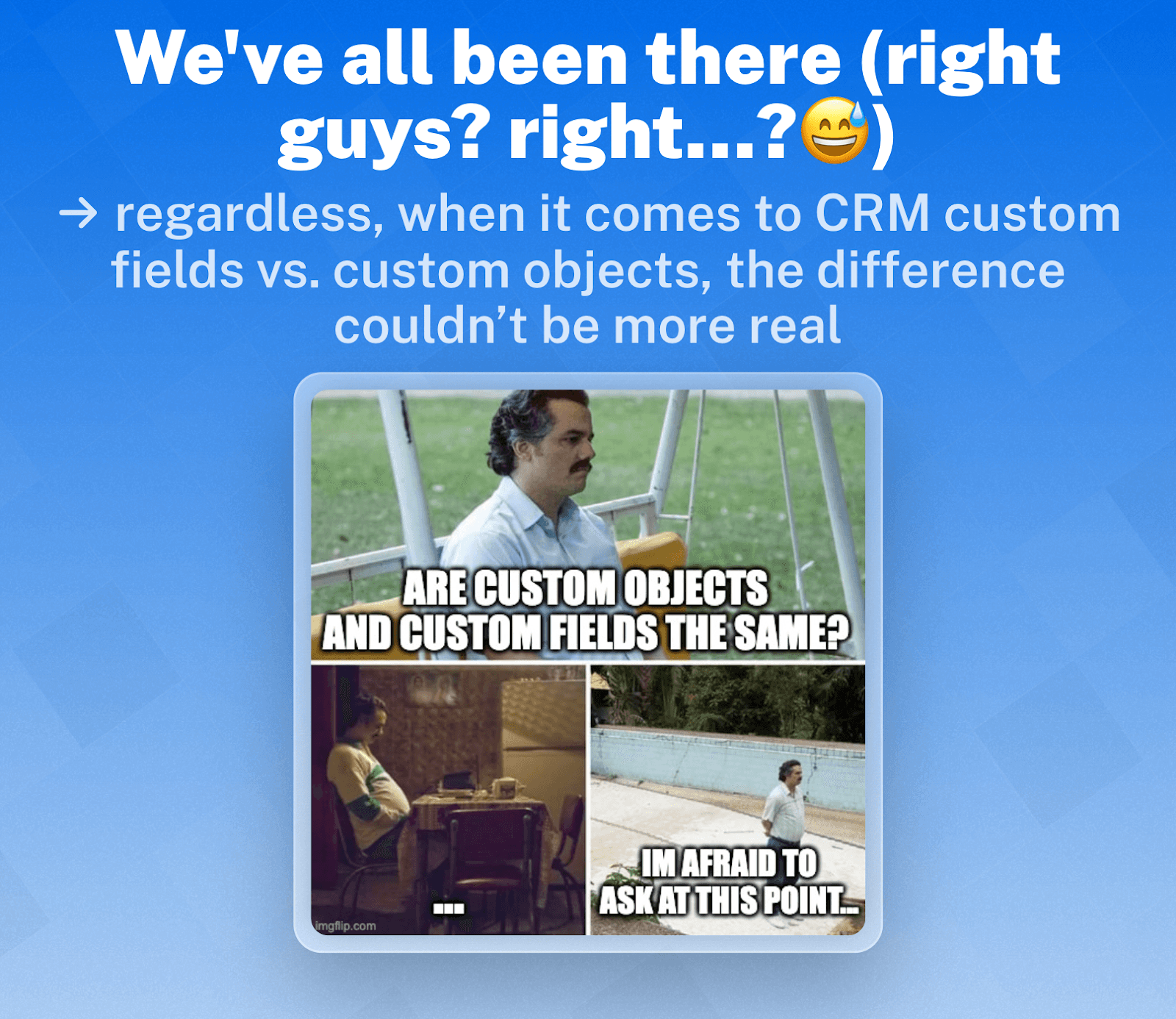 CRM Custom Objects vs. Custom Fields
