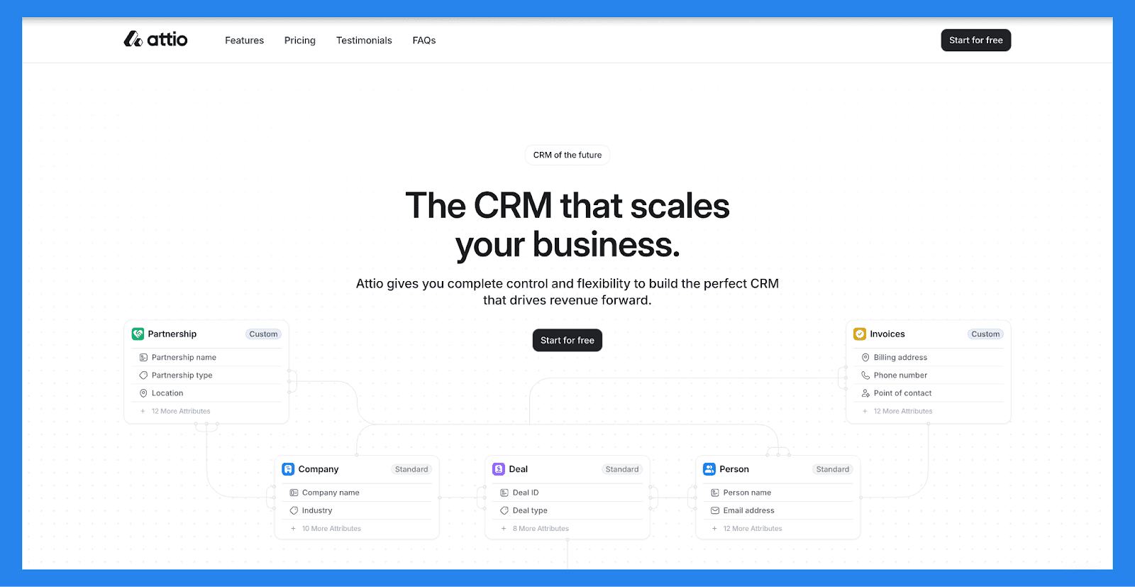 Attio Landing Page