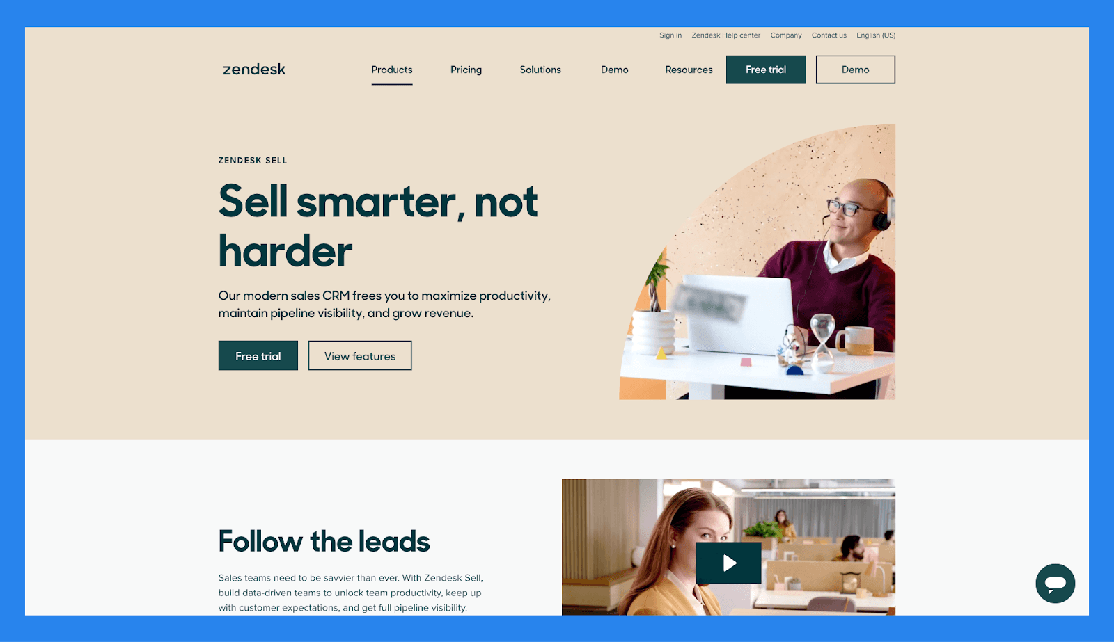 Zendesk Landing Page