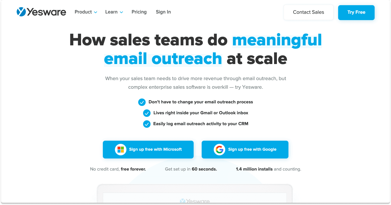Cold Emailing Software Yesware | Breakcold