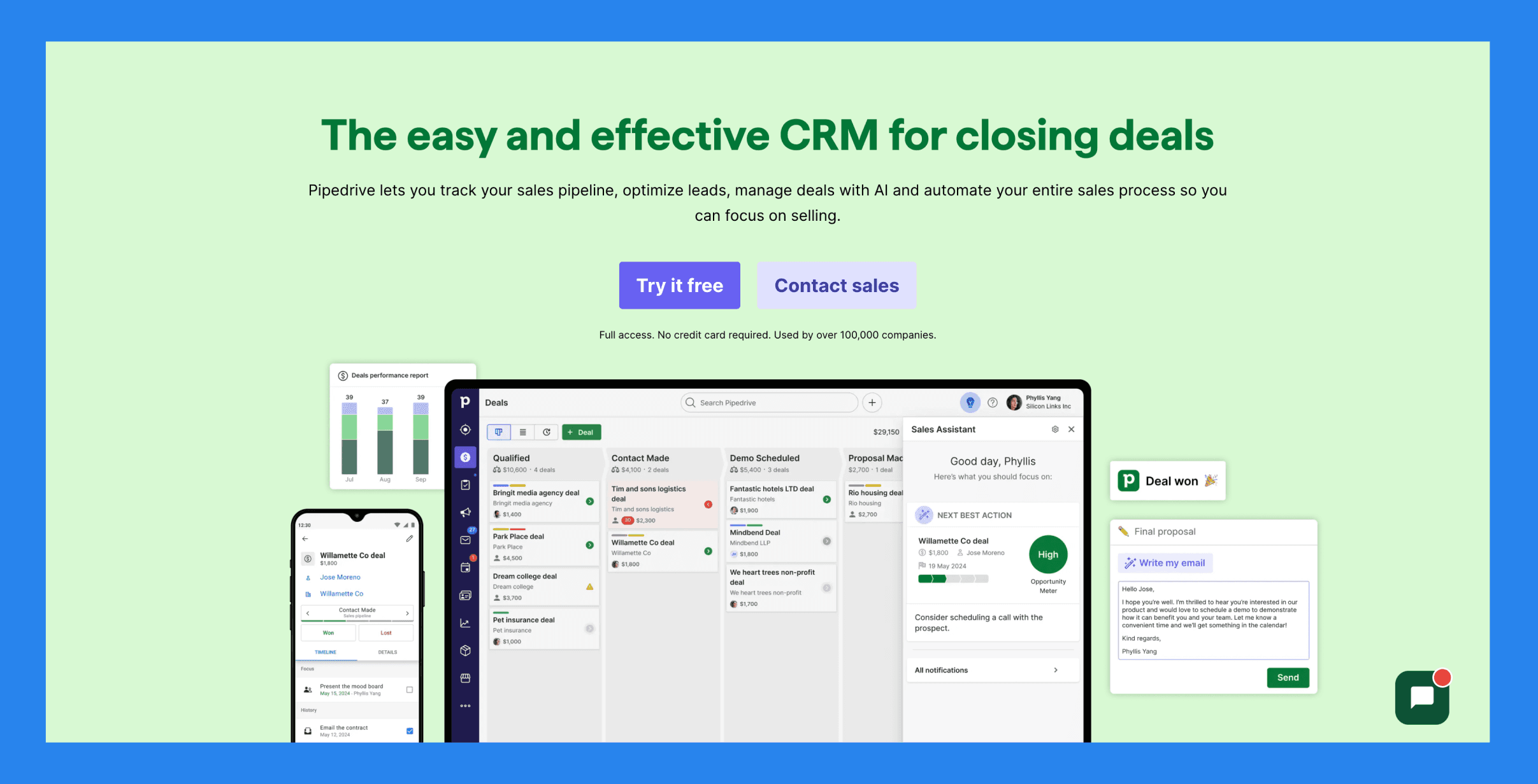 Pipedrive – Best Visual CRM for Pipeline Management