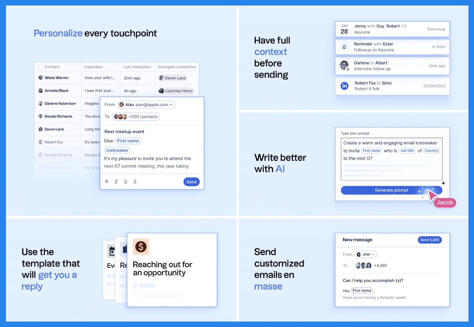 Personalized Outreach & Email Campaigns