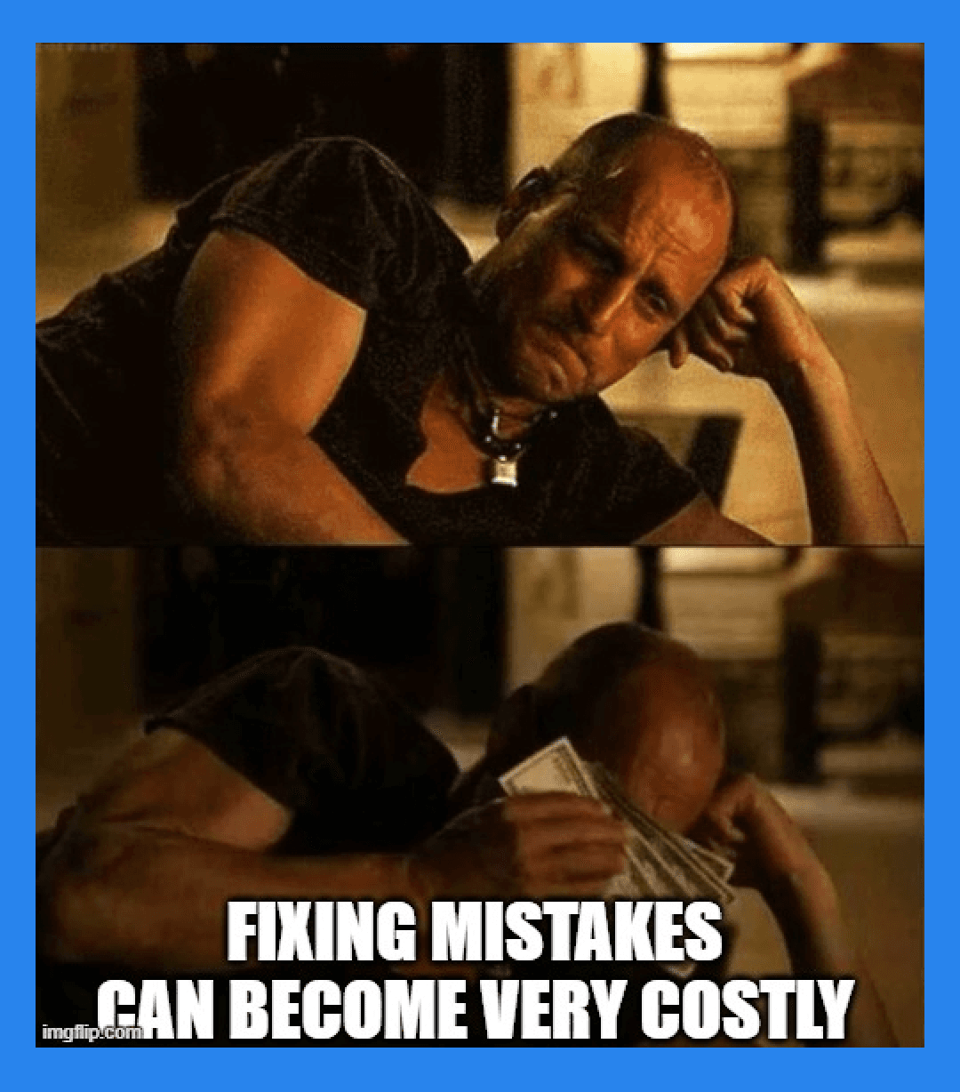 Correcting Mistakes Becomes Costly