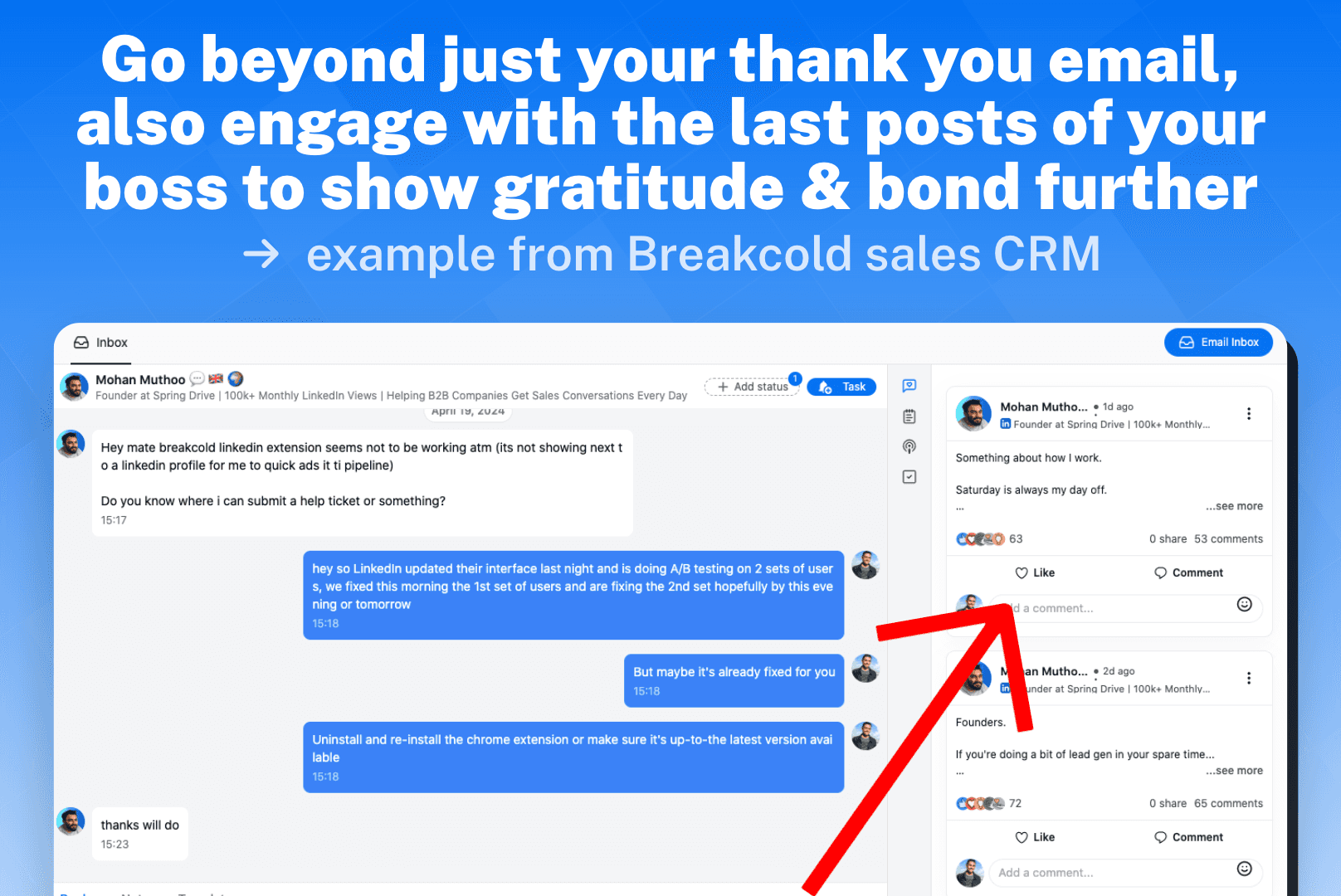 thank you email vacation request also engage with the social media posts of your boss