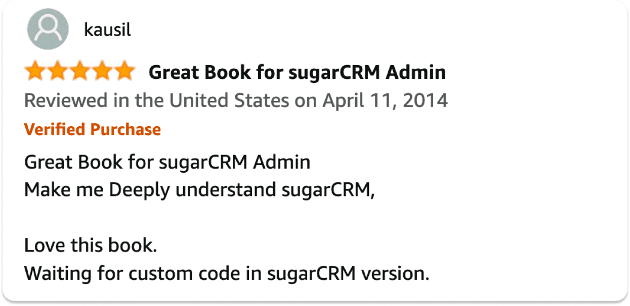 CRM Book 12 review
