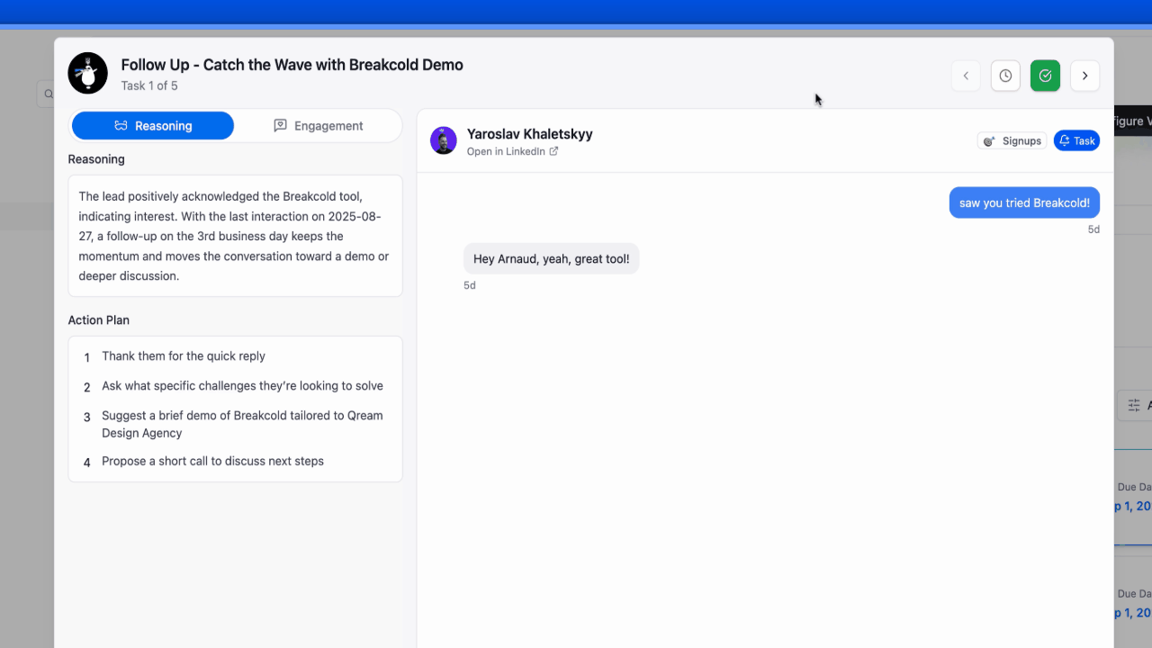 The Solution: Breakcold’s AI-Powered CRM Dashboard