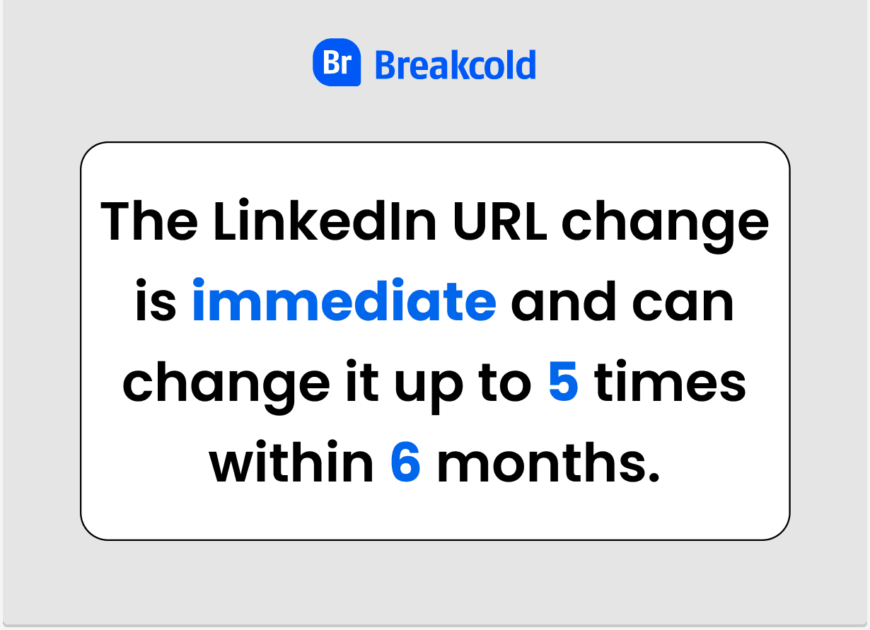 How To Change LinkedIn URL How Many Times | Breakcold