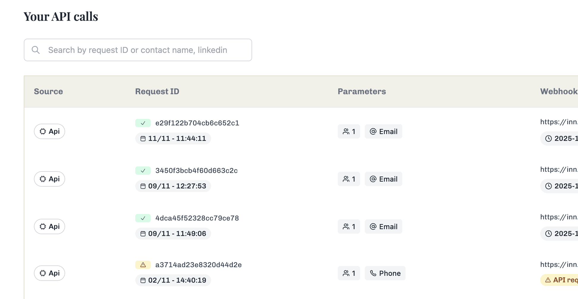 BetterContact Review API Calls