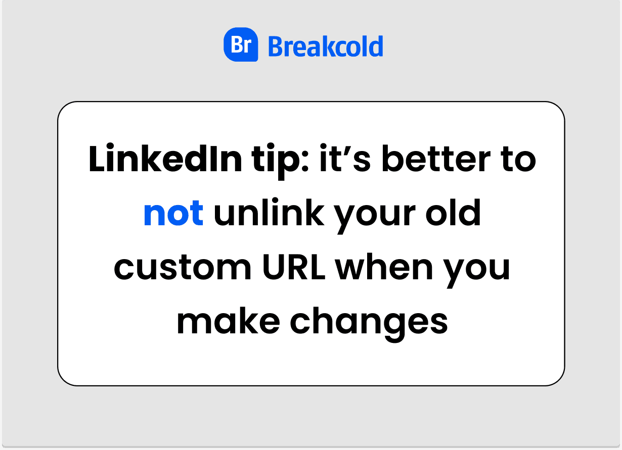 How To Change LinkedIn URL Unlink Custom URL | Breakcold