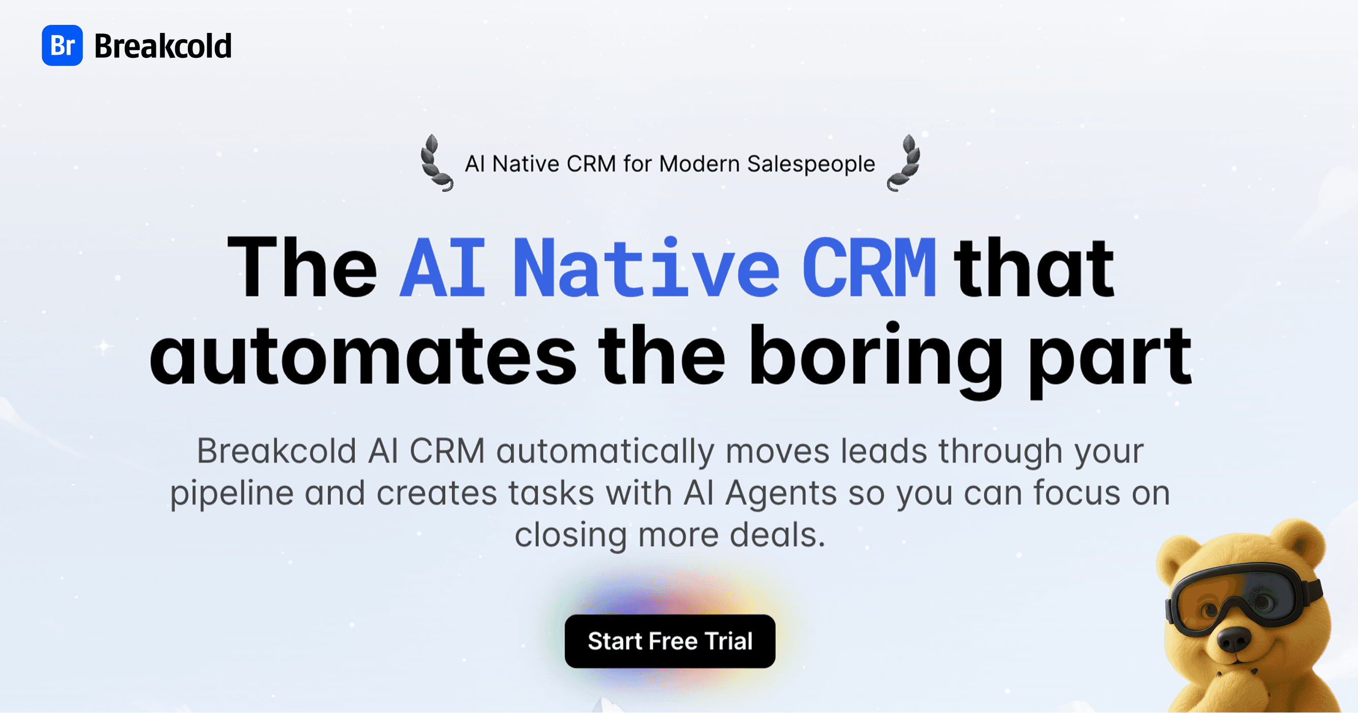 Breakcold AI native CRM automation