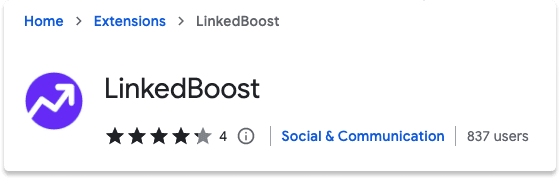 LinkedIn Chrome Extension LinkedBoost | Breakcold