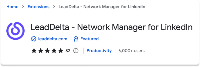 LinkedIn Chrome Extension Leaddelta | Breakcold