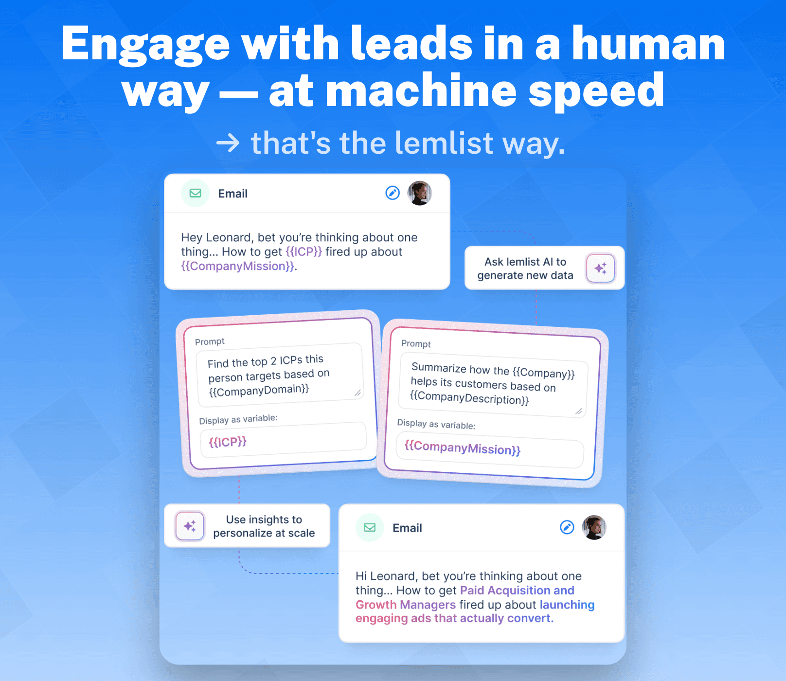 Lemlist Key Features and Functions: AI Sequences & Personalization