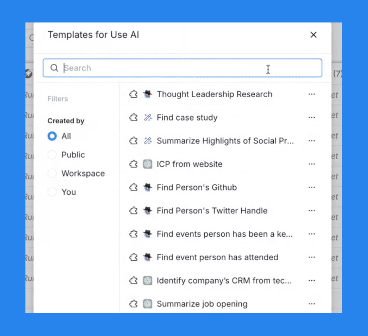 Clay’s Key Features and Use Cases:AI Research Agent (Claygent)