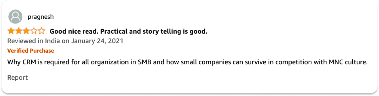 CRM Book 1 review 2