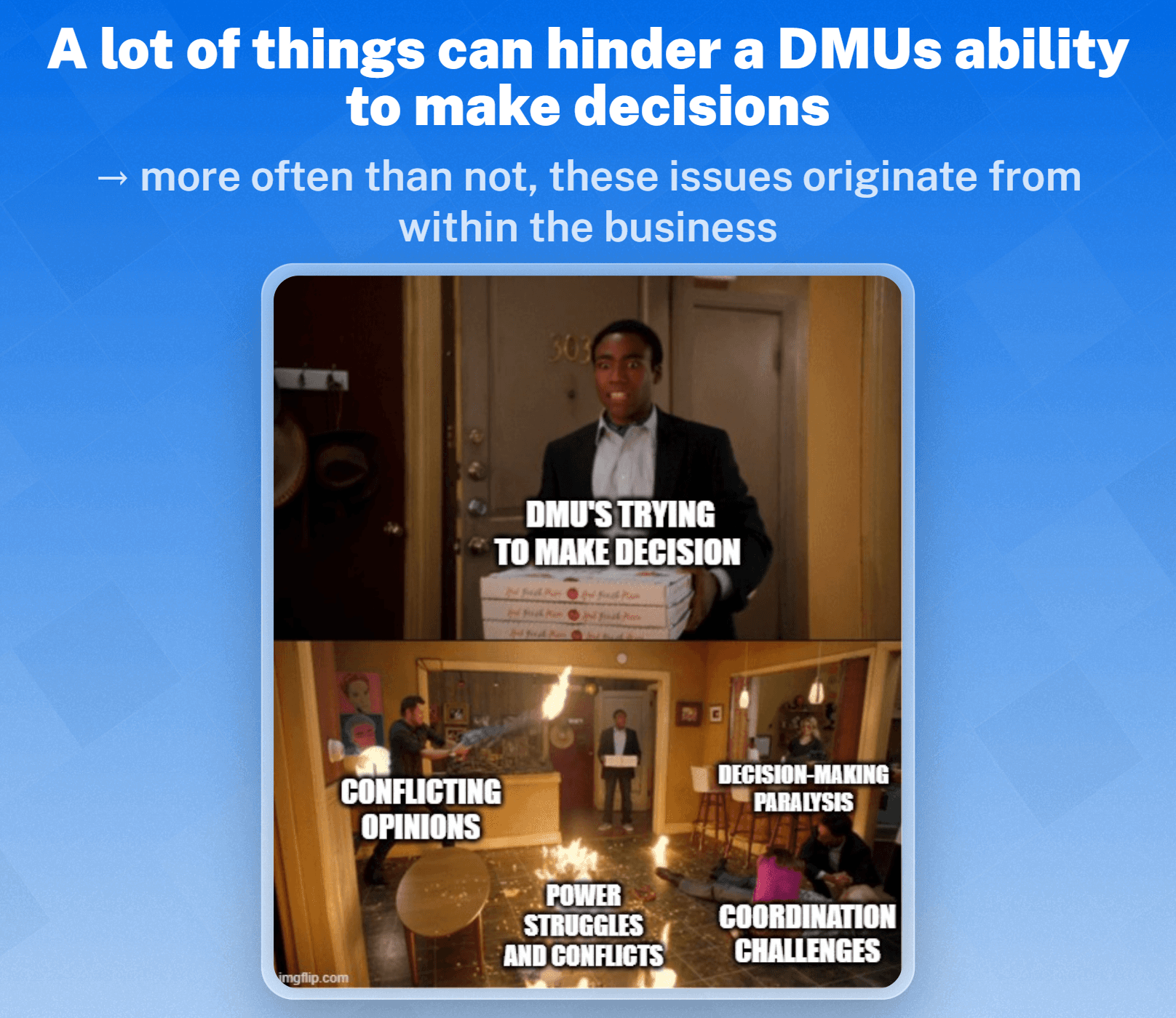 Disadvantages of a Decision-Making Unit