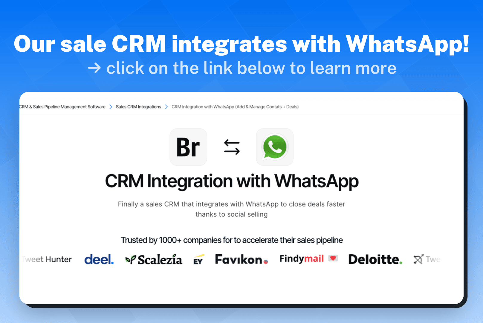 Track Leads and Conversions on WhatsApp with CRM