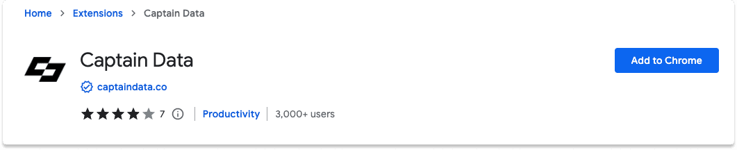 LinkedIn Chrome Extension Captain Data | Breakcold