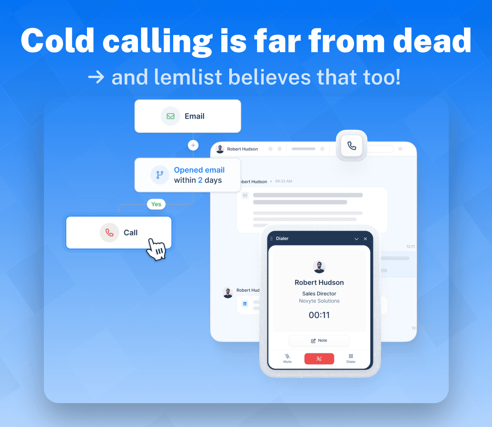 Lemlist Key Features and Functions: In-app Calling