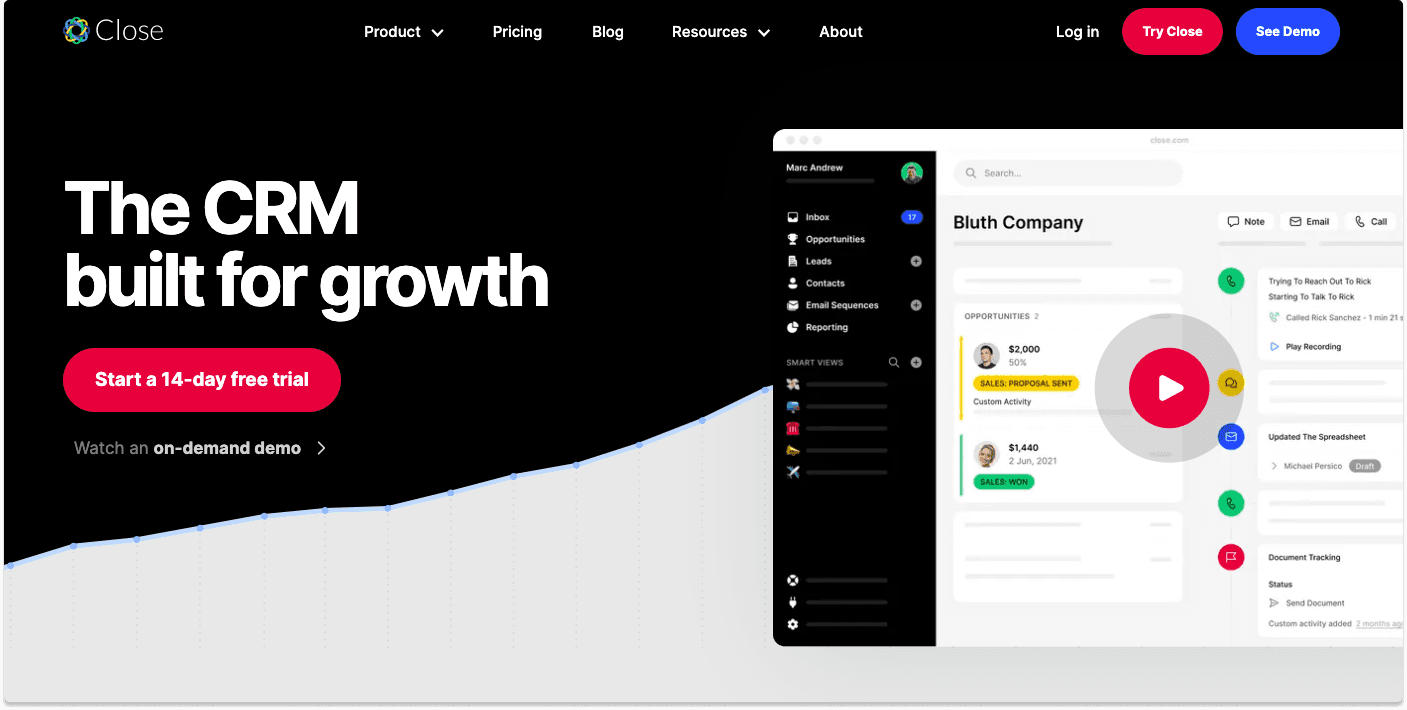 Cold Emailing Software Close CRM | Breakcold