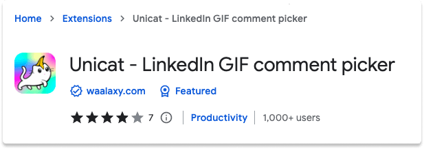 LinkedIn Chrome Extension Unicat | Breakcold
