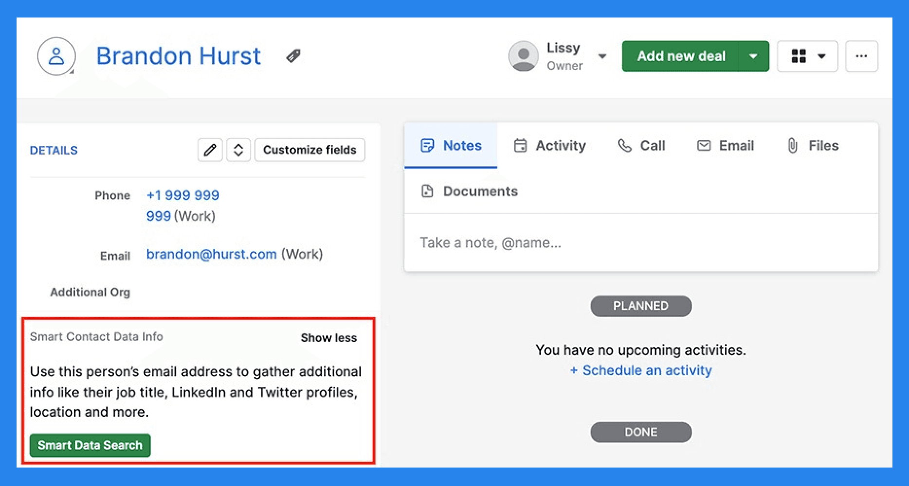 Key Features of Pipedrive: Lead/Deal Management