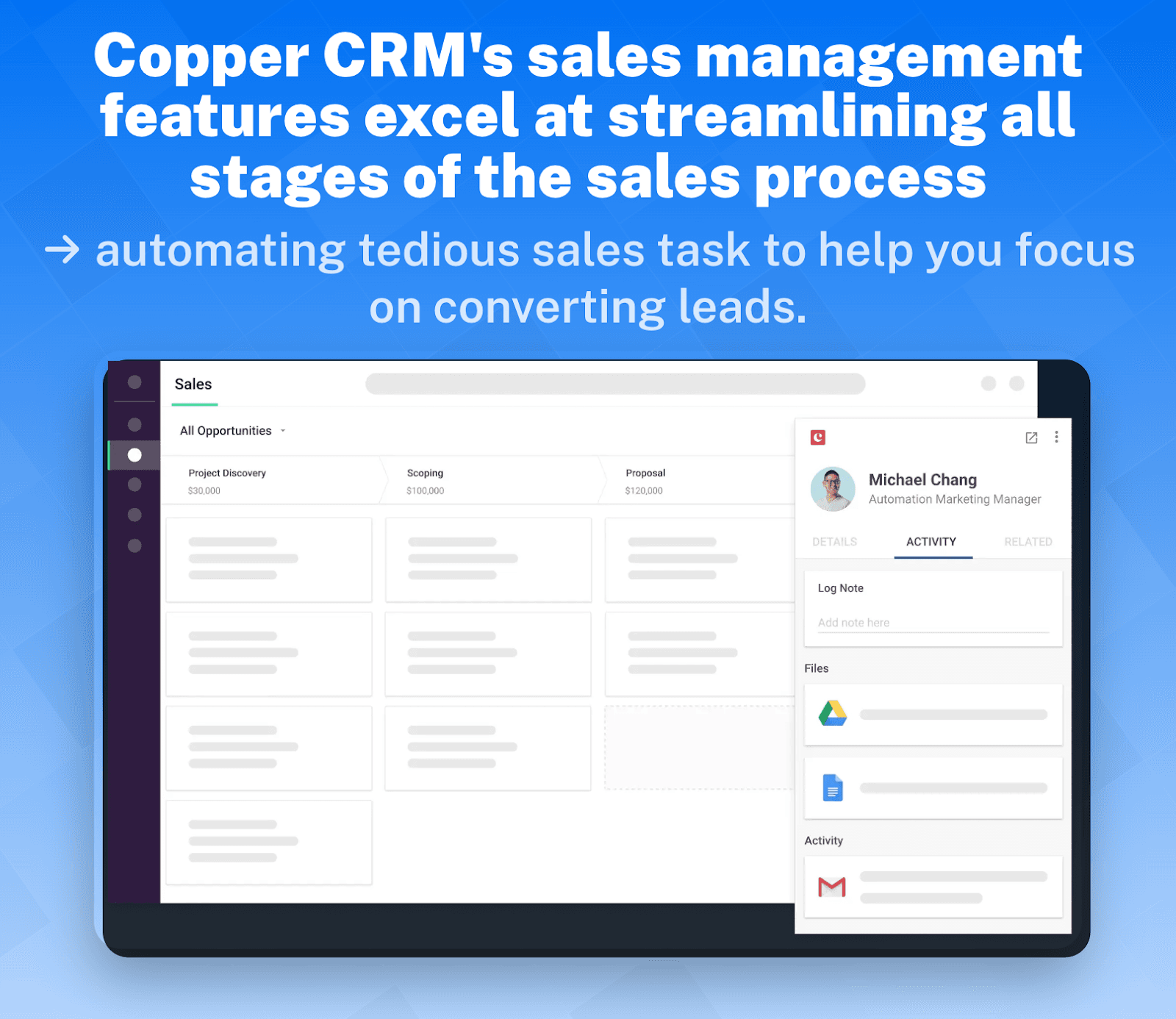 Copper CRM’s Key Features and Functions:Copper CRM’s Key Features and Functions: Sales Managment