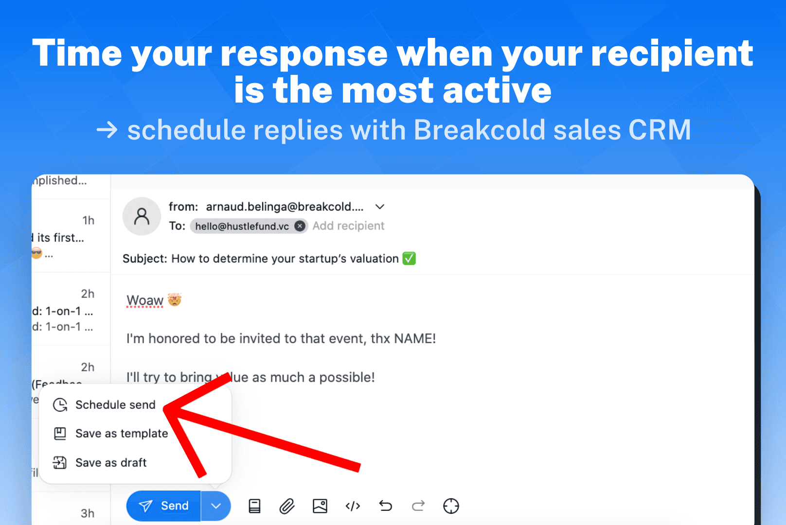 How to Send a Thank You Email for Event Invitation? Example 5