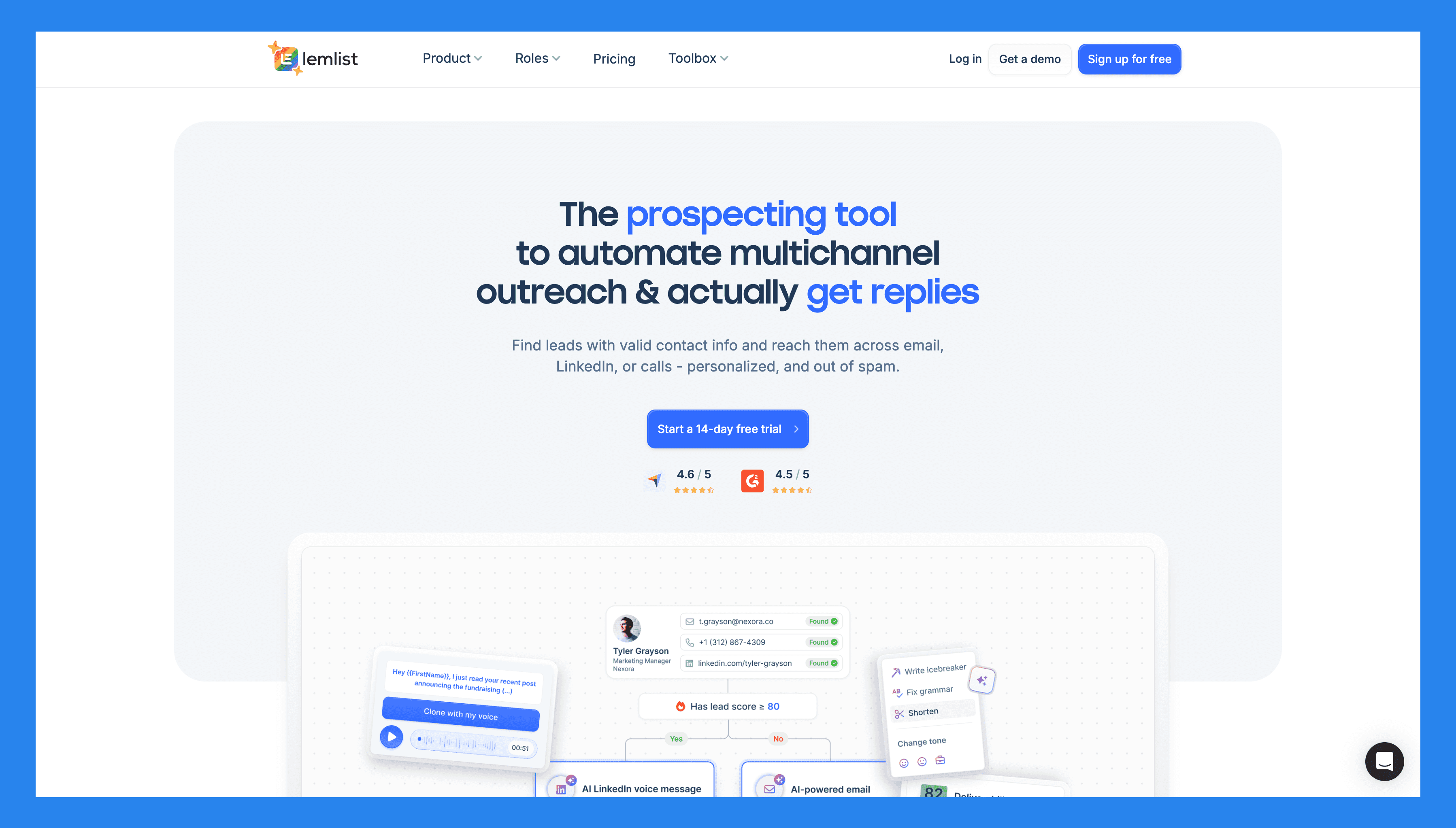 lemlist – Best for Multi-Channel Outreach and Deliverability