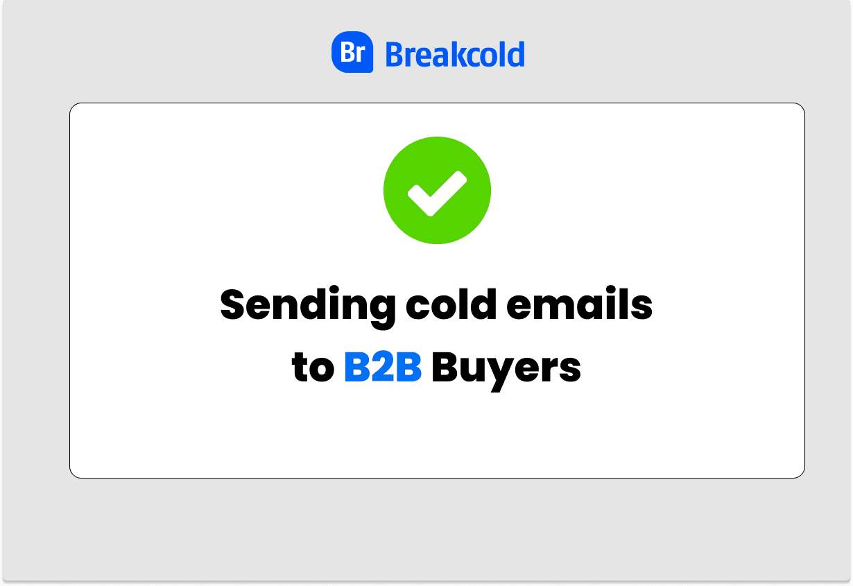 Cold Email GDPR B2B Legal | Breakcold