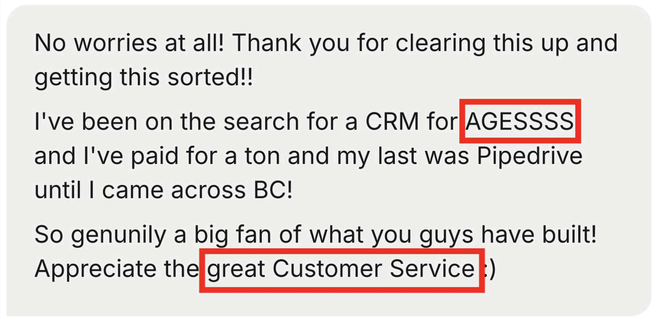 Pipedrive vs HubSpot  testimonial 2