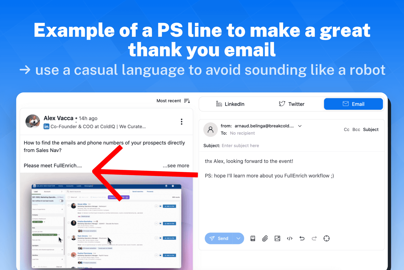 How to Send a Thank You Email for Event Invitation? Example 3