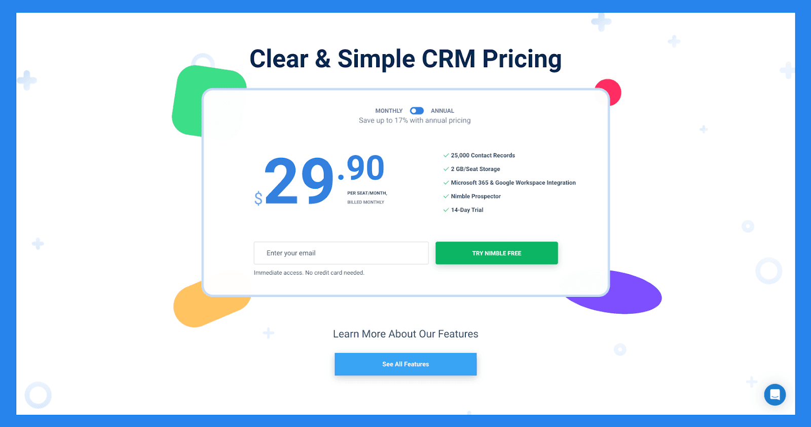 Nimble Pricing Plans