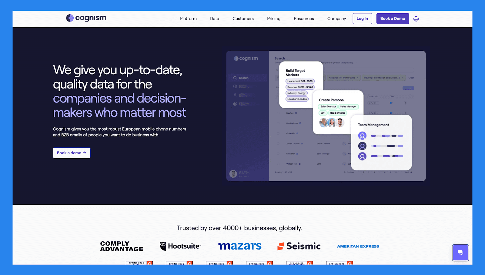 Cognism: Best Data Enrichment Software For GDPR Compliance