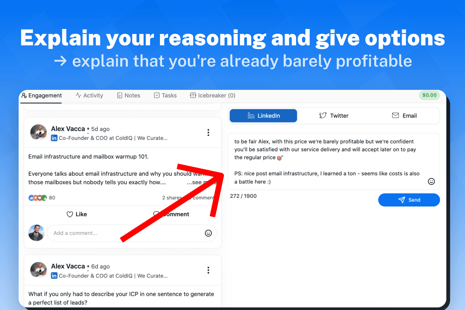 Best Price we Can Offer explain your reasoning