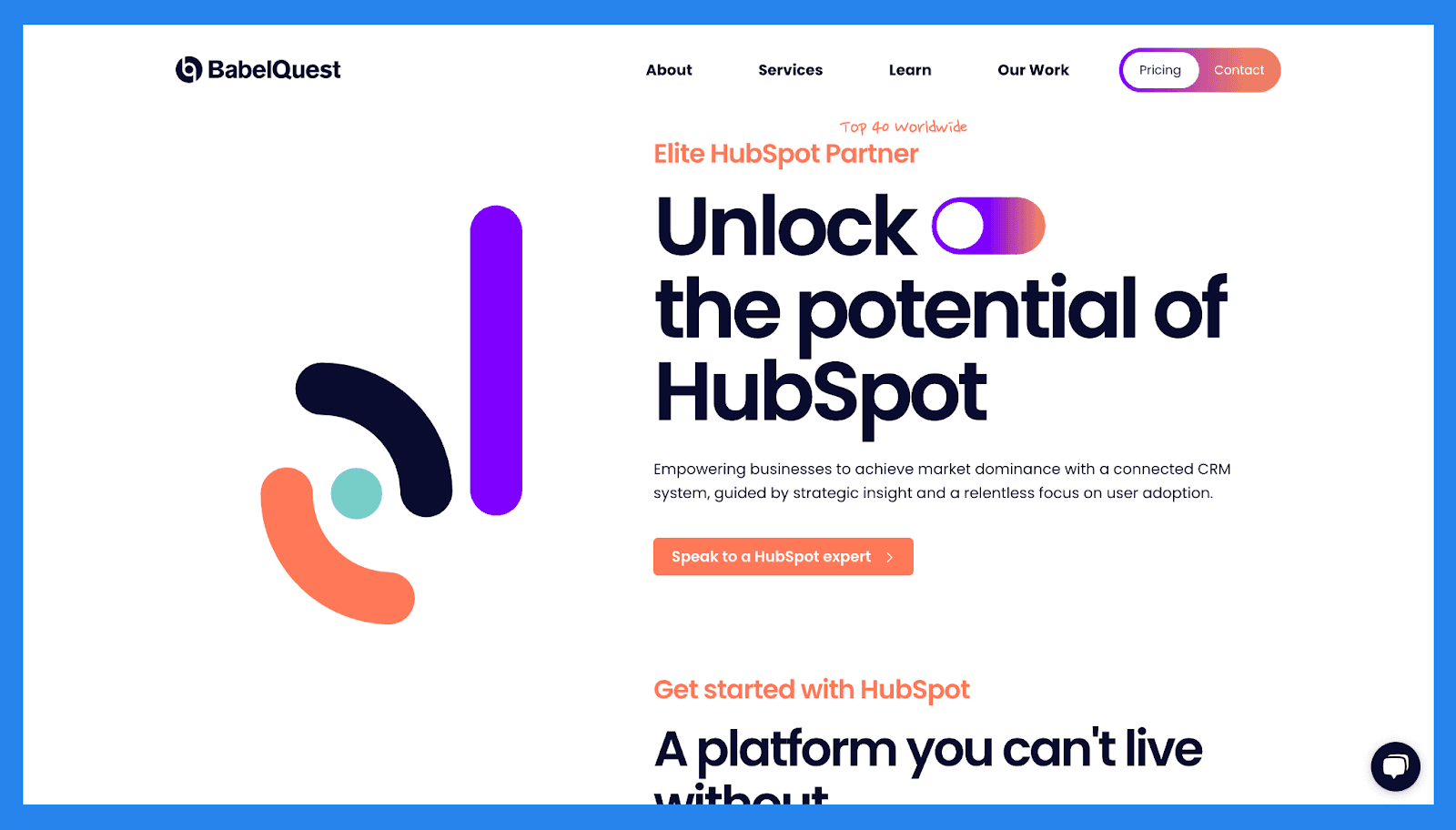 BabelQuest – Elite HubSpot Partner focused on user adoption and long-term growth